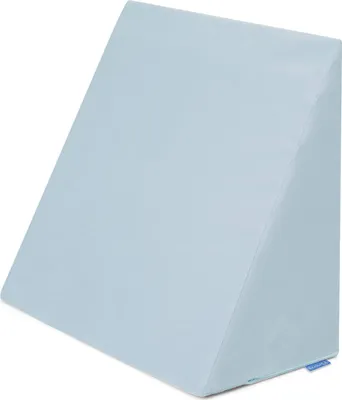 Produktbild von Badum - Rückenkissen, Keilkissen Bett, Memory Foam, Bezug, 60x50x30 - Hellblau
