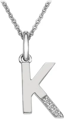 Produktbild von Hot Diamonds 'K' Micro Pendant DP411 Damenhalskette