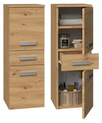 Produktbild von Topeshop NEL V DDS ARTISAN, Eiche, Frei stehend, 3 Regale, 1 Schublade(n), 2 Tür(en), Partikelbord