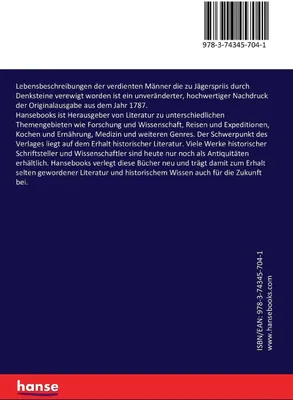 Produktbild von Lebensbeschreibungen der verdienten Männer die zu Jägerspriis durch Denksteine verewigt worden