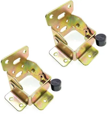Produktbild von Opvouwbare Tafelbeugel-Set - 2 x Klapbeugel - Vouwbeugel - Stabiler Muurbeugel - Geforceerde Klapmechanismus