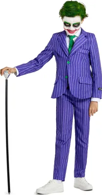 Produktbild von SuitMeister Boys The Joker Kostüm Anzug für Kinder Kindergröße: 140-152