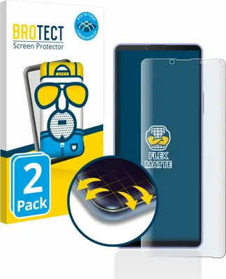 Produktbild von 2x BROTECT Fullscreen Schutzfolie für Sony Xperia 10 IV Displayschutz Folie Fullcover Matt Entspiegelungsfolie
