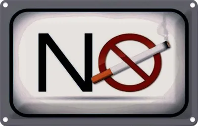 Produktbild von vianmo Blechschild 20x30 cm No smoking Rauchverbot Warnschild Hinweisschild Sicherheit Vorsicht