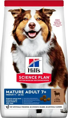 Produktbild von HILL'S Science Plan Mature Adult Medium Lamb with rice - Trockenfutter für Hunde - 14 kg