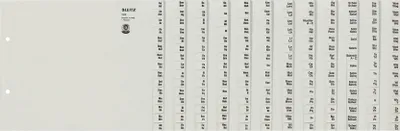 Produktbild von LEITZ Tauenpapier Register A-Z für 12 Ordner grau 180-teilig DIN A4 Überbreite