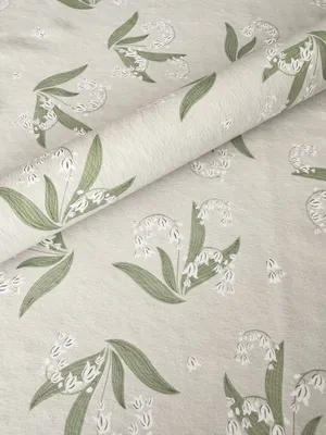 Produktbild von PVC Tischdecke MAIGLÖCKCHEN beige grün weiß NEU Länge & Breite wählbar abwaschbar Wachstuch Frühling, Größe:140 x 100 cm