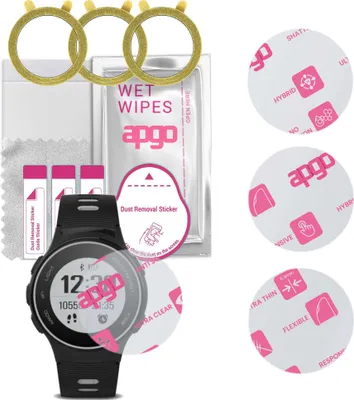 Produktbild von apgo 3 Stück Schutzglas, klar, kompatibel mit Forever SW-600 Smartwatch, Hybrid 8H, Ersatz für Hartglas, Displayschutzglas, Bildschirmschutz, Displayschutz, kratzfest