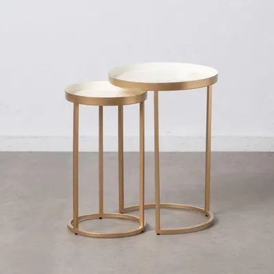 Runder Tisch, mehrfarbig, Eisen, 44x44x67 cm