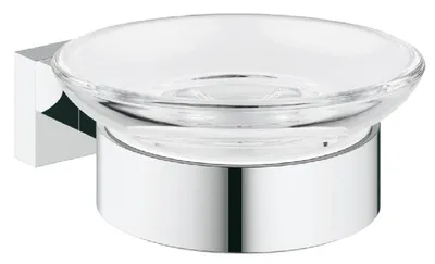 Produktbild von Grohe Essentials Cube Seifenschale mit Halter eckig chrom 40754001