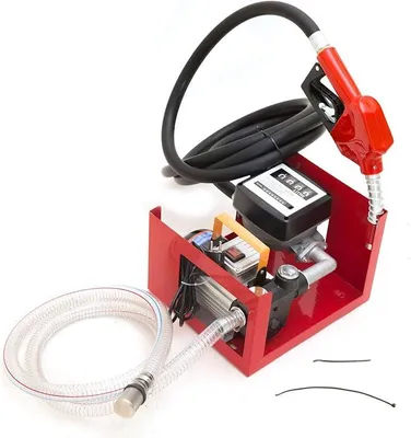 Produktbild von Elektrische Dieselpumpe mit Filter DP60L 230V Heizölpumpe Selbstansaugend 550W Komplett Set mit Zählwerk Filteranlage 3600 l/h mit 4m Schläuchen und Automatische Zapfpistole