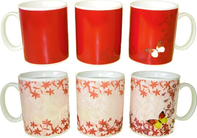 Produktbild von Zaubertasse mit Blumen und Schmetterling