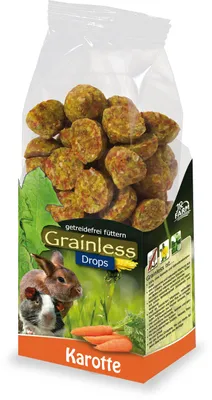 Produktbild von JR Farm Grainless Drops Karotte 140gx8