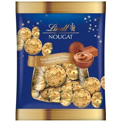 Zdjęcie produktu dla Lindt Nougat Balls Nugatowa mleczna czekolada z nadzieniem 100g