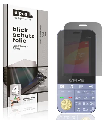 Produktbild von Blickschutzfolie für GFive 16 Max matt Schutzfolie Folie Display Schutz dipos