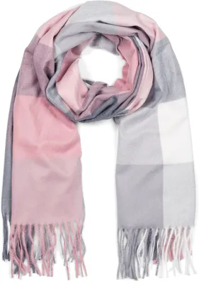 Immagine prodotto di styleBREAKER Sciarpa unisex a quadri morbidi con frange lunghe, plaid colorato, calda stola invernale multicolore 01017110