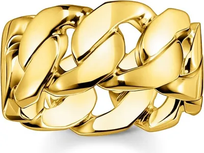 Produktbild von Thomas Sabo TR2328-413-39 Kettenring Herren Glieder Silber Gold Gr. 68