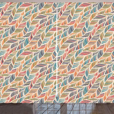 Immagine prodotto di Tenda ARANDE Boho, motivo artistico con onde colorate in stile bohemien, 280 x 225 cm, multicolore