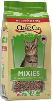 Produktbild von Classic Cat Trockenahrung Mixies mit Geflügel und Rind 4kg