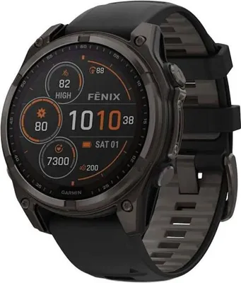 Produktbild von Garmin fenix 8 3 3 cm (1.3 ) 51 mm Digital 260 x 260 Pixel Touchscreen Titan WLAN GPS