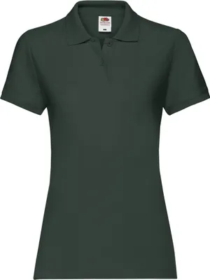 Produktbild von Fruit Of The Loom Damen Lady-Fit Premium Poloshirt BC1377 (XS) (Waldgrün)