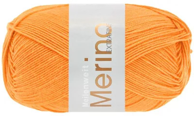 Produktbild von Lana Grossa - Meilenweit 100g Merino Extrafine uni 2453 orange