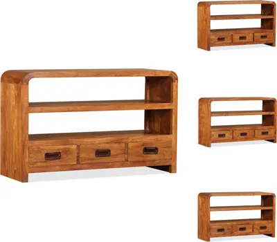 Produktbild von vidaXL TV-Schrank Massivholz Akazie 90x30x55 cm -  TV-Möbel