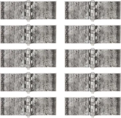 Image de Alberts 860219 Charnière, large, à souder, acier, brut, 50 x 120 mm, lot de 10