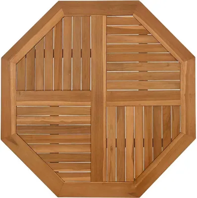 Produktbild von vidaXL Tischplatte 90x90x2,5 cm Achteckig Massivholz Teak