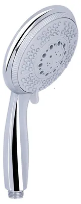 Produktbild von Handdusche 5 Strahlarten, 12 cm, Chrom, rund, mit Anti-Kalk und Massagefunktion