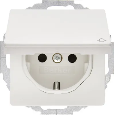 Zdjęcie produktu dla Berker 47446089, Typu F, Biały, 250 V, 16 A, 50/60 Hz