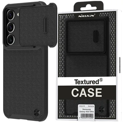 Zdjęcie produktu dla Nillkin Textured S Case Etui Samsung Galaxy S23+ Pancerny Pokrowiec Z Osłoną Na Aparat Czarne