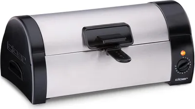 Produktbild von Cloer 3080 Brötchenbäcker zum Aufbacken & Überbacken von Brötchen, Baguette, Toast & Kuchen, mit Zeitschaltuhr, herausnehmbarem Backrost &