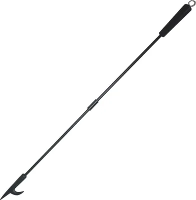 Produktbild von Relaxdays Schürhaken, 91,5 cm Länge, Feuerhaken mit Holzgriff, Öse zum Aufhängen, Ofen & Feuerschale, Eisen, schwarz