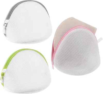 Produktbild von Wäschenetz BH – 3 Stück – 17 x 15 cm – Wäschebeutel für Waschmaschine – Waschbeutel – Wiederverwendbar – für BHs, Unterwäsche, Socken und Kleidung