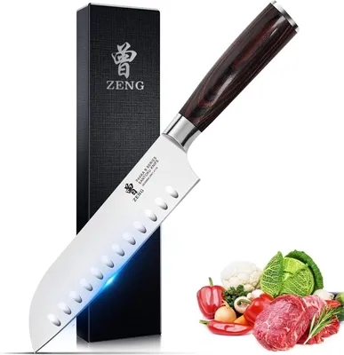 Produktbild von Famanu Brotmesser 20 cm - Japanisches Küchenmesser aus deutschem Edelstahl