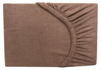 Produktbild von Frottee Spannbettlaken Nougat Braun  140x200 cm - 160x200 cm