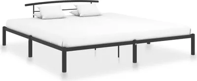 Produktbild von Bettgestell Schwarz Metall 180x200 cm