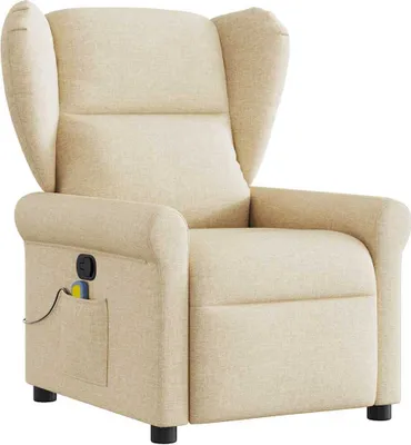 Obrázok produktu pre masážne kreslo vidaXL Cream Fabric