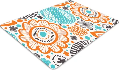 Produktbild von Stuhlunterlage Bürostuhlunterlage 120 cm x 90 cm Bodenmatte Bürostuhlunterlage - Pastellblume