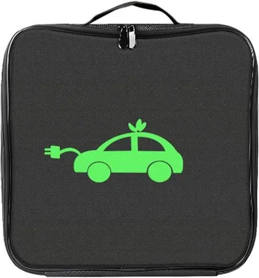 Image de Câble de recharge pour voiture électrique - étanche et inflammable - tissu Oxford - noir