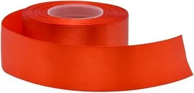 Zdjęcie produktu dla Wstążka Satynowa Do Pakowania Prezentów Ozdobna 25mm Czerwona 32mb Błyszcząca
