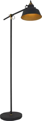 Produktbild von Steinhauer Stehleuchte Nové 1-flammig Schwarz Matt/ Gold 65x28cm