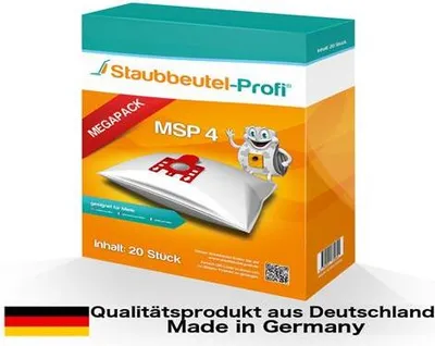 A product box for vacuum cleaner bags.