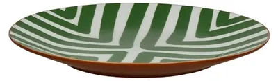 Productafbeelding van Pomax amusebord van porselein, groen, diameter 27 cm, hoogte 2,5 cm