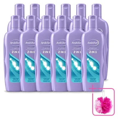 Obrázok produktu pre 12 kusov šampónu Andrélon 2 v 1 – 450 ml – balenie s 12 kusmi