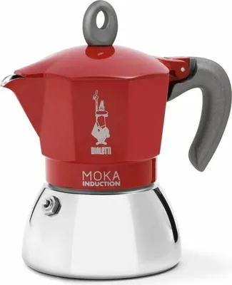 Immagine prodotto di BIALETTI Caffettiera Moka Induction Rossa Capacità  2 Tazze