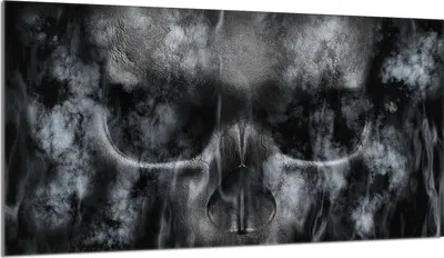 Produktbild von Glas-Herdplattenschutz 90x52 Totenkopf