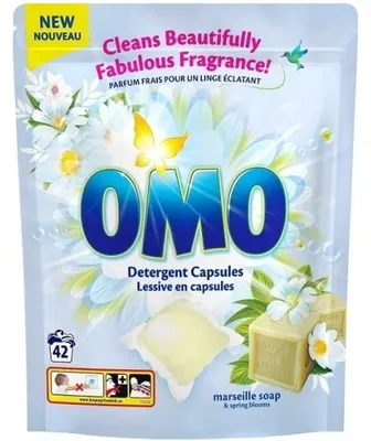 Produktbild von OMO Marseille Soap & Spring Blooms Kapsułki do prania, 42 sztuki (PRODUKT Z NIEMIEC)