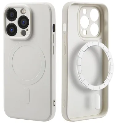 Imagen del producto de Funda de Colores con MagSafe para Apple iPhone 14 Pro - Beige